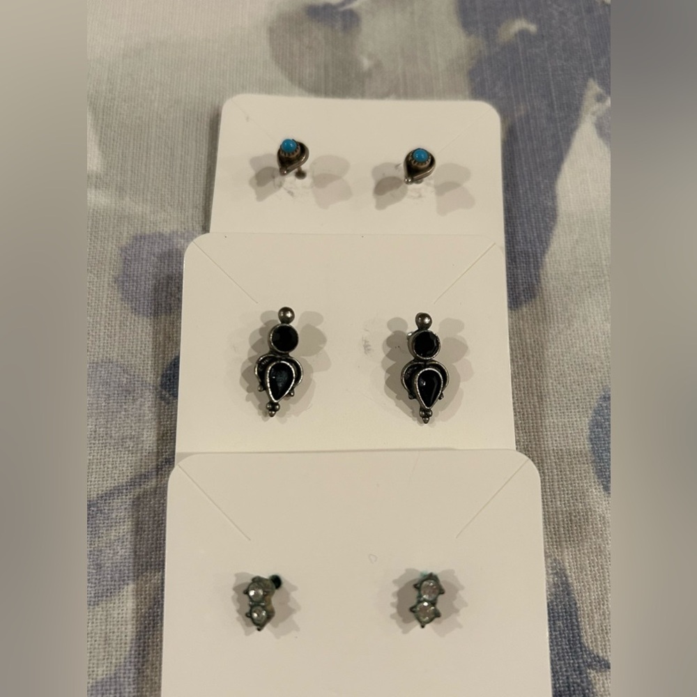 3 pair pierced earrings. Super cute NEW